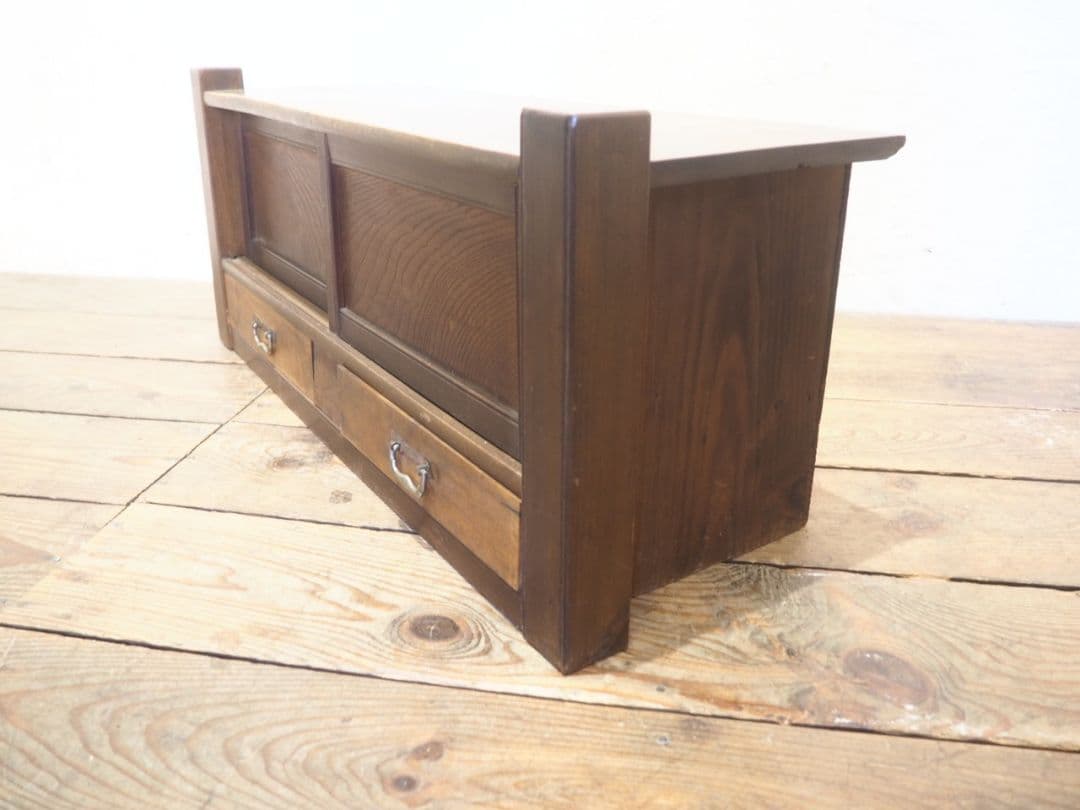 1231 アンティーク　置き床　飾り棚　展示台　陳列台　骨董　レトロ　ケース