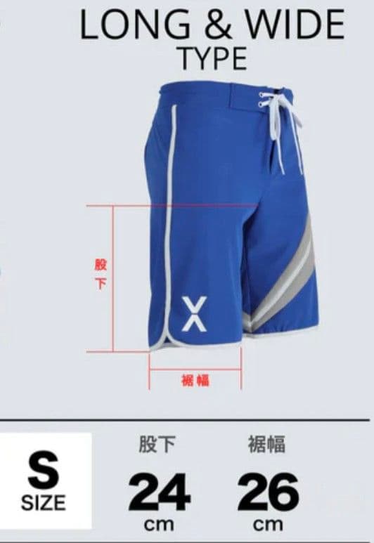 VEATM ボードショーツ (LONG & WIDE TYPE) blue S