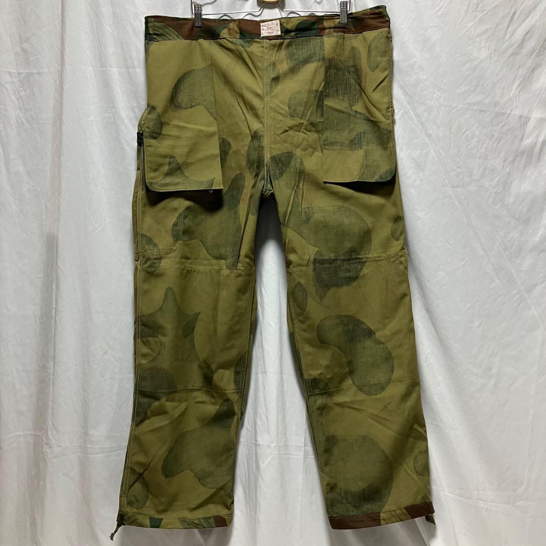 ベルギー軍　50's ブラッシュストロークカモ　dead stock 実物　前期