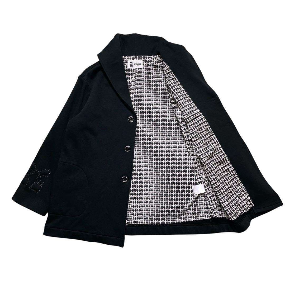 極美品【スタジオ ピッコーネ】ショールカラー コート ジャケット アルチビオ M