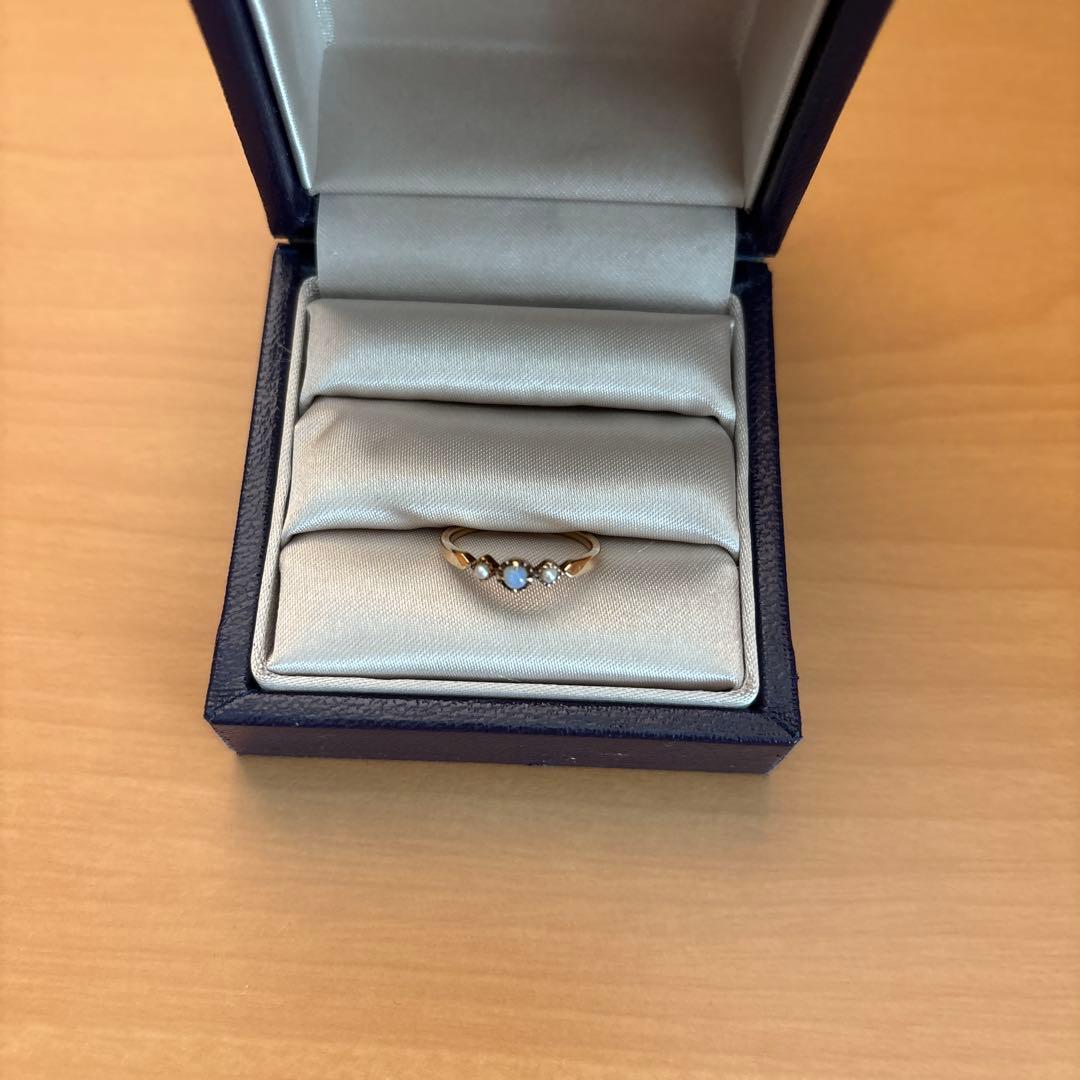 ete 7号　オパール　パール　リング　指輪