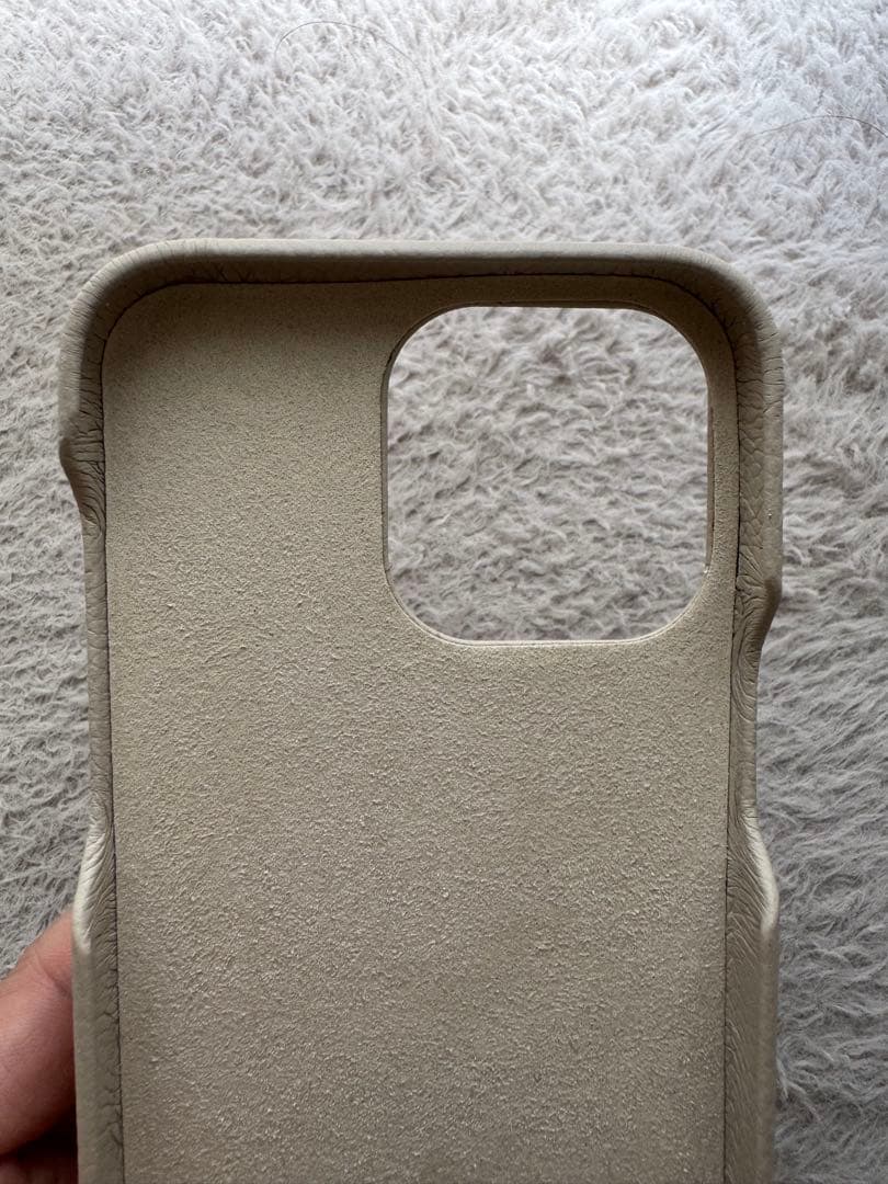 DEMIU　BALLON iPhone15ProMax ベージュ　ストラップ