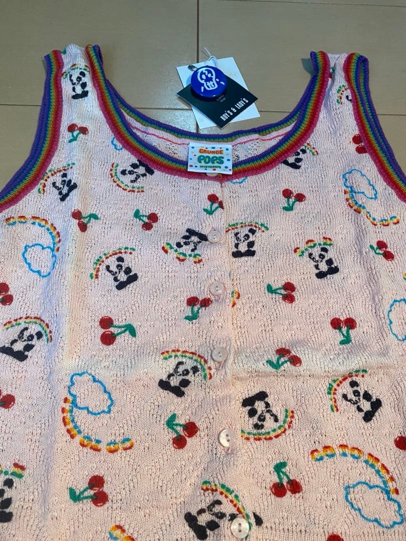 未使用　初期　ヒステリックグラマー パンダ柄　セットアップ　タンクトップY2K