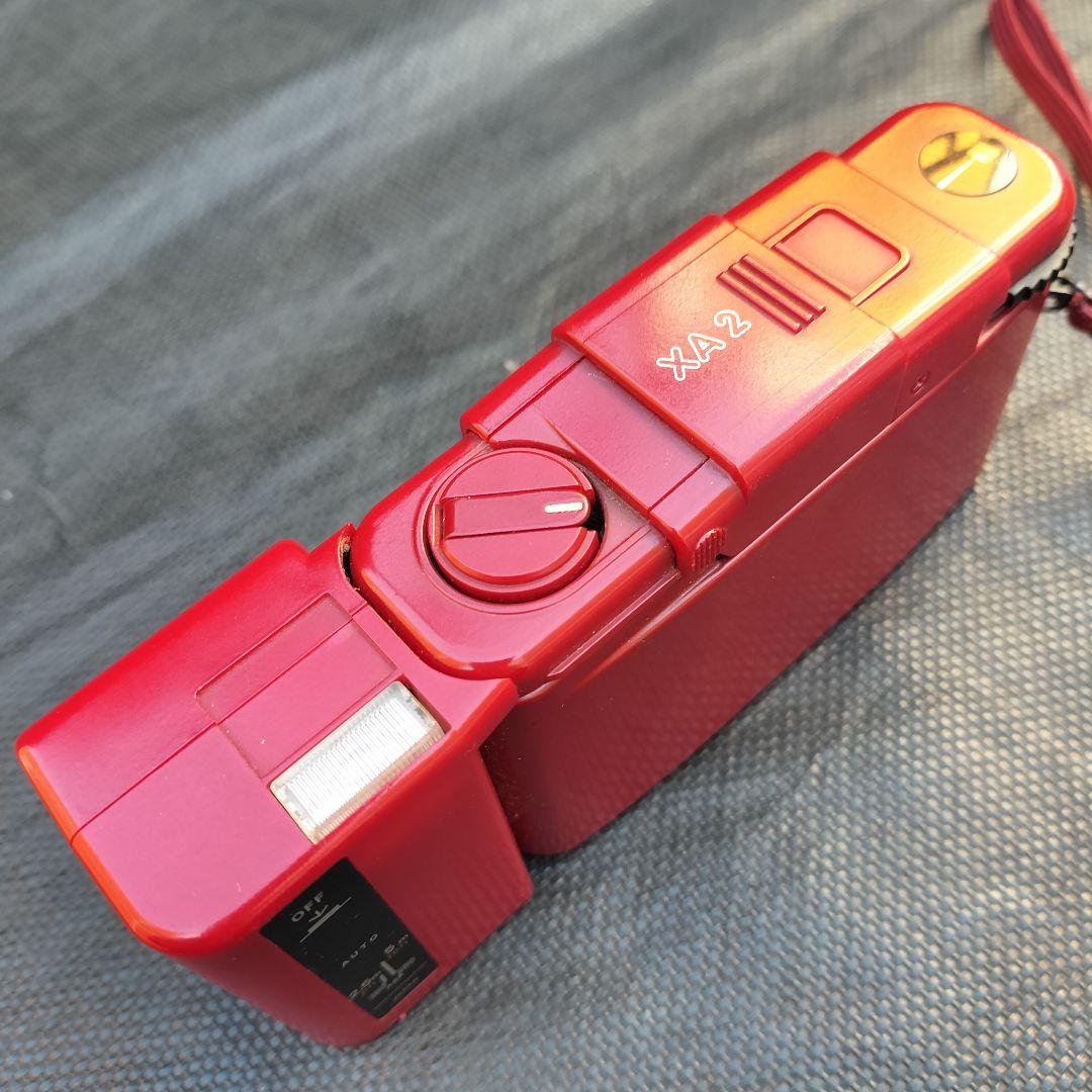 OLYMPUS オリンパス フィルムカメラ XA2 レッド 簡易動作確認済