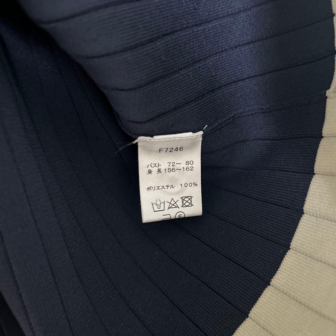 FRED PERRY 長袖ポロシャツ ネイビー/ホワイト