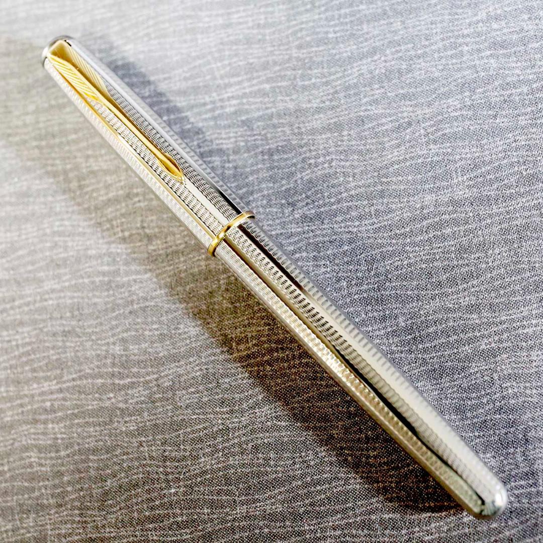 【極美品 送料込み】パーカー 万年筆 ソネット シルバーカスケード