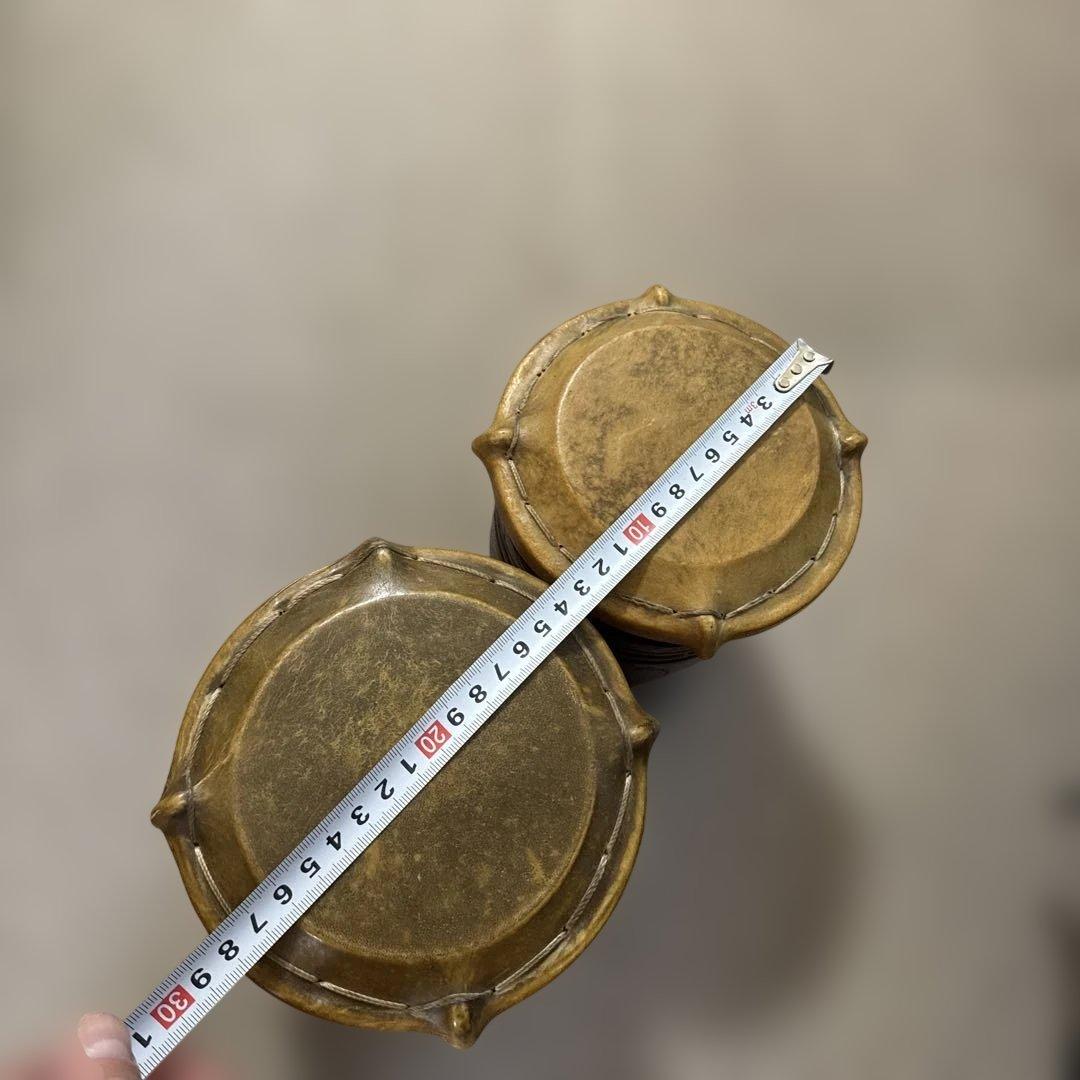 KOHO ボンゴ 木製 動物の皮ヘッド（羊