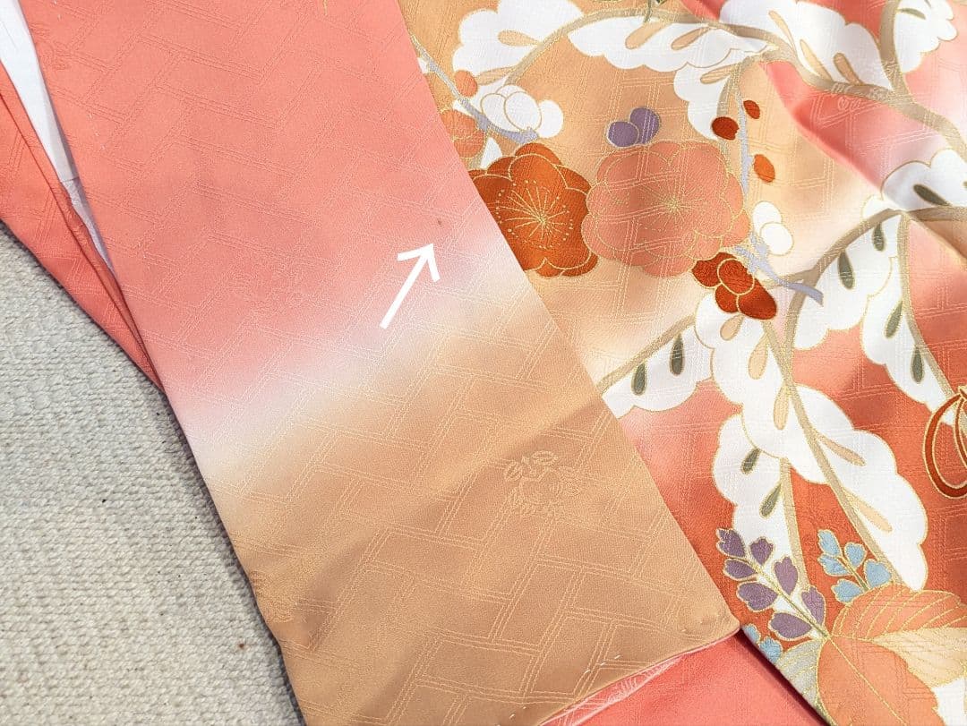 振袖フルセット 身丈156.5裄67 十日町老舗 吉澤友禅 コーラル系 成人式