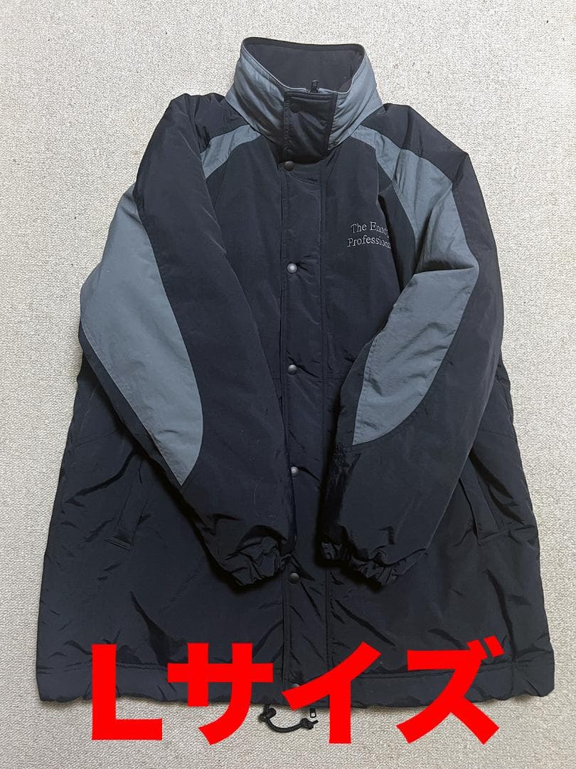 ジャケット・アウター ennoy PADDED NYLON BENCH COAT BLACK GRAY