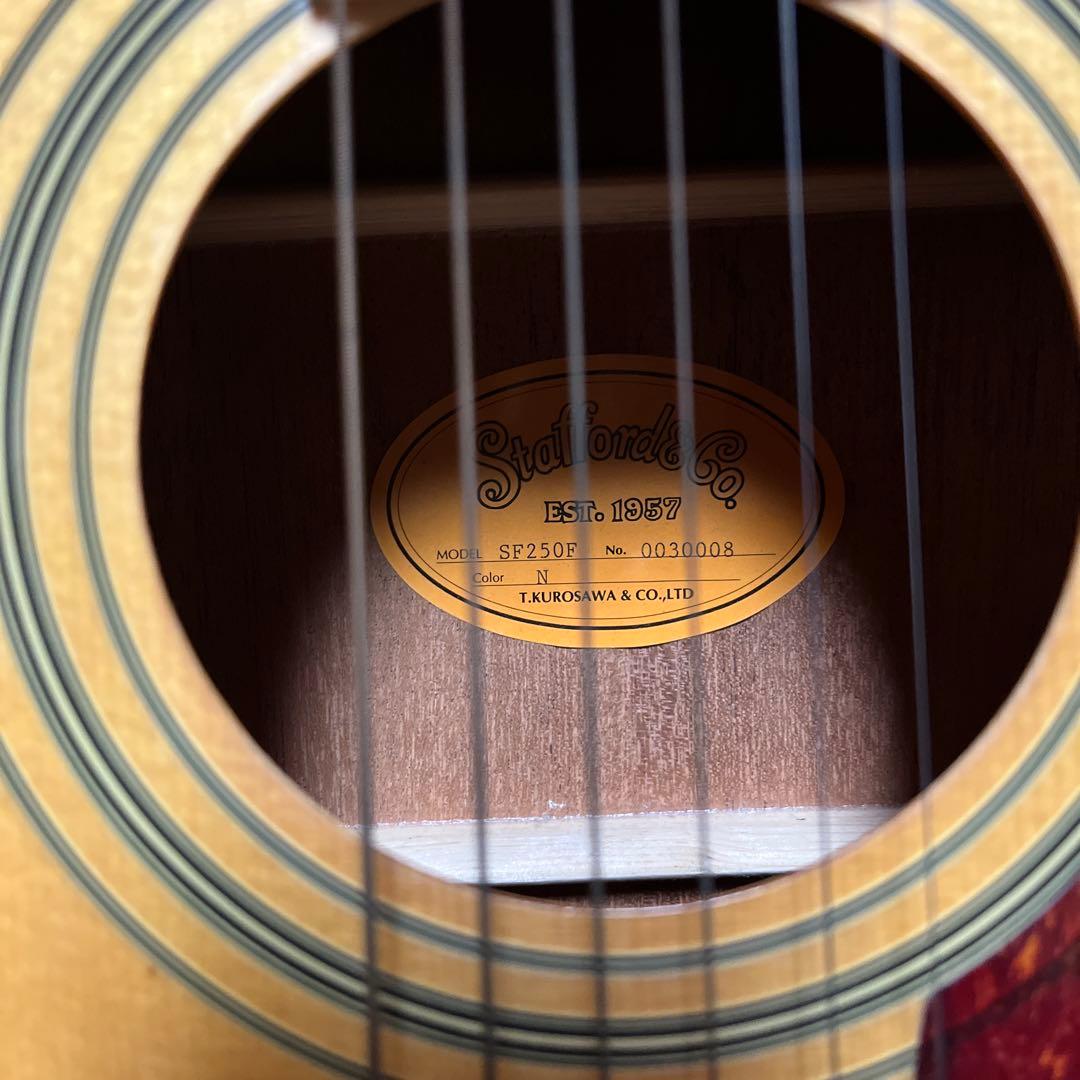 都内引取　ビンテージ　黒澤楽器Stafford SF250F ソフトケース付