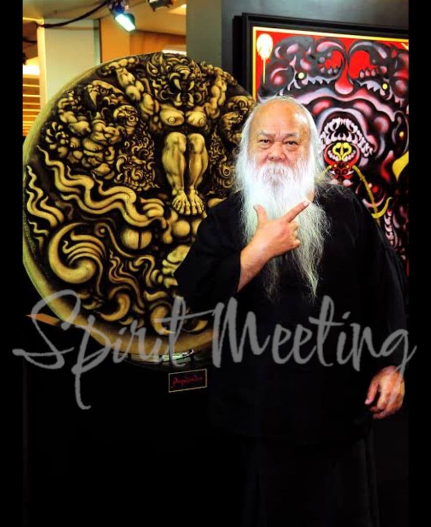 神聖芸術　太陽宇宙　世界的芸術家アジャンタワン師73周年　北部法王開眼