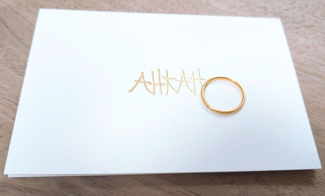 AHKAH　PEME☆NOVA RING 　K18ゴールドリング 8号