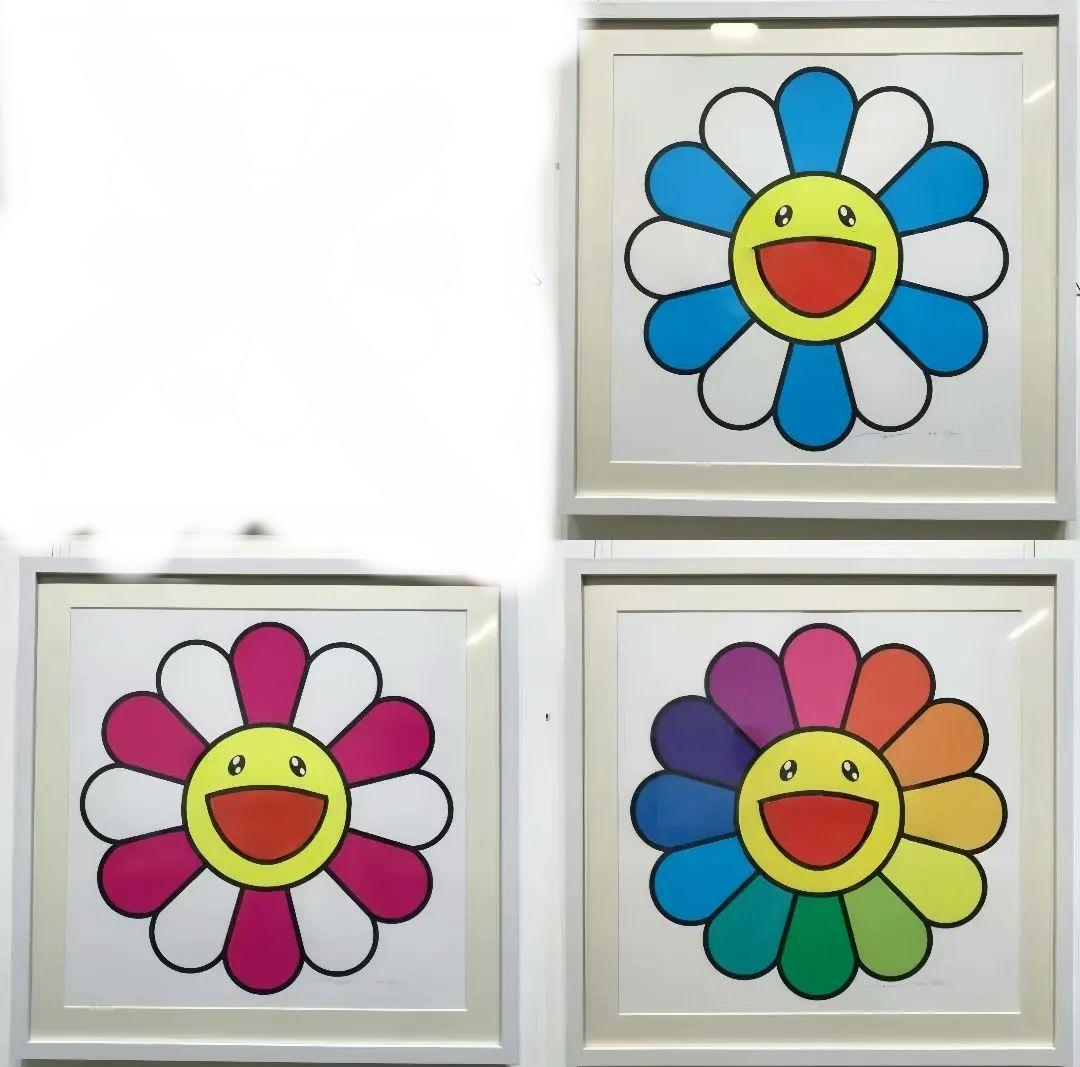 村上隆 版画 ED100 3枚セット 直筆サイン入り