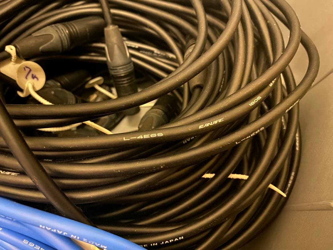 CANARE 4E6S 5m 2本 NEUTRIK XLR マイクケーブル ②