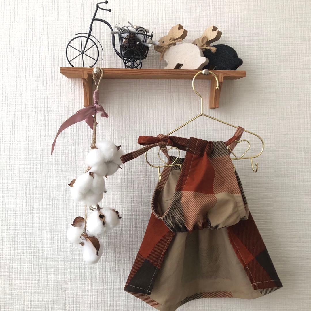 ハンドメイド　後ろギャザーワンピース　オーダー小型犬