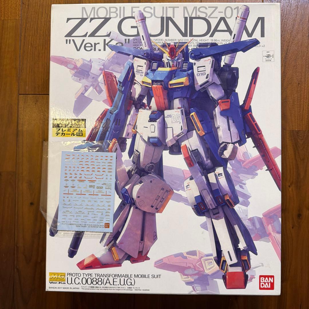 MG ZZ GUNDAM Ver.Ka 1/100 プレミアムデカール付強化型