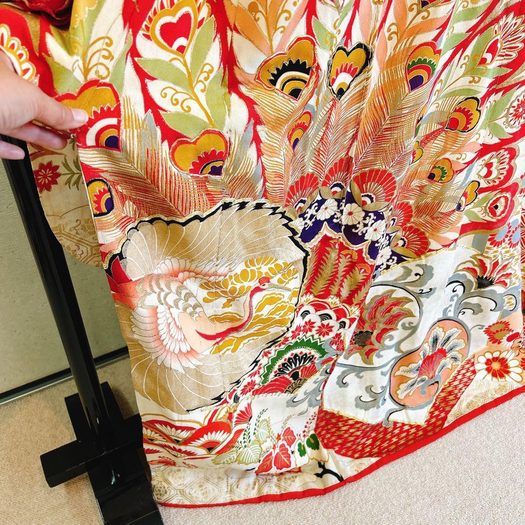 アンティーク　大正ロマン　花嫁衣装　引き振り　振袖　古美術　骨董品