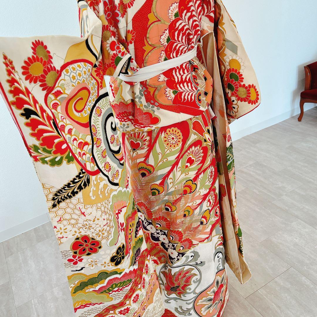 アンティーク　大正ロマン　花嫁衣装　引き振り　振袖　古美術　骨董品
