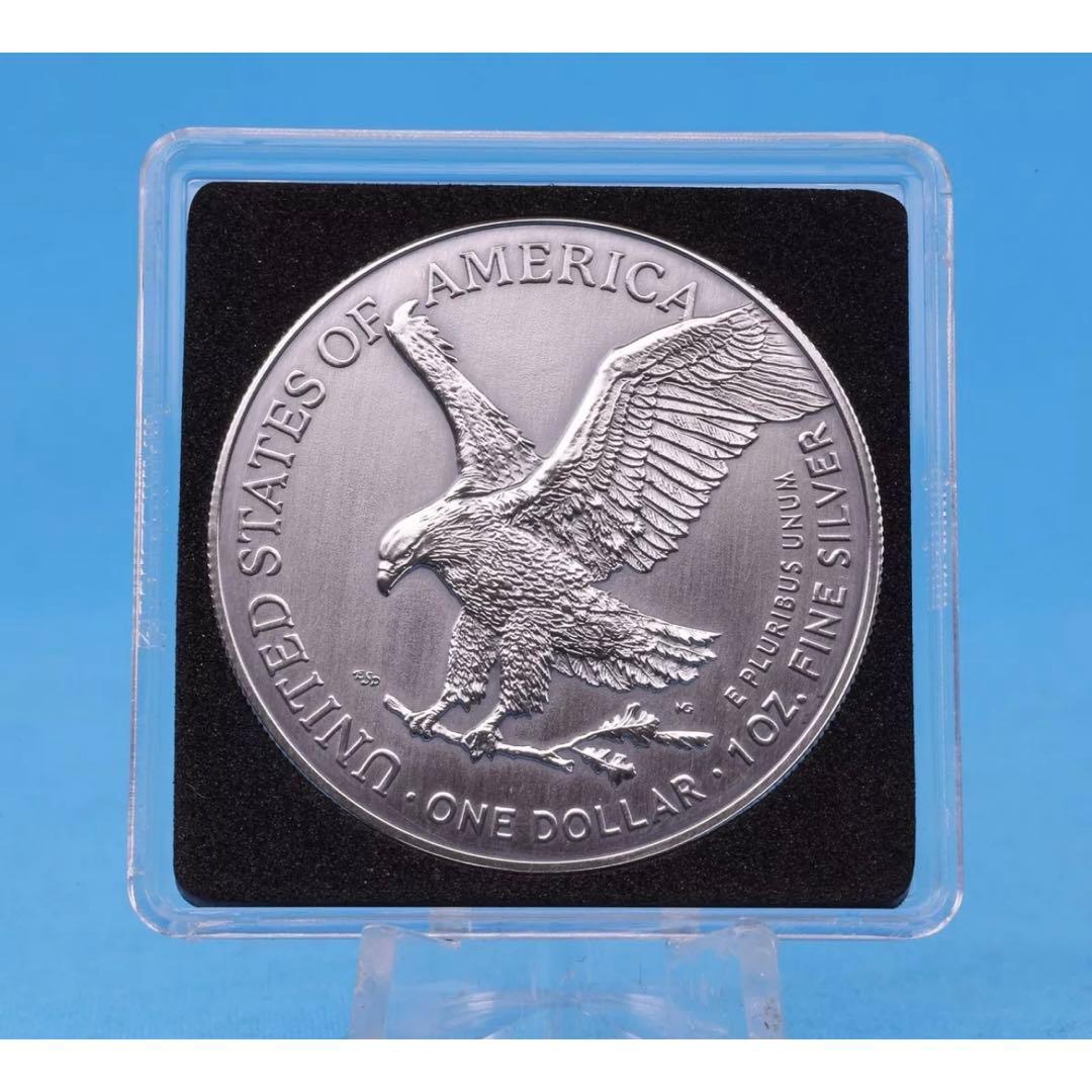 【200枚限定】アメリカ イーグル銀貨 カラーアンティーク仕上げ スケルトン紳士