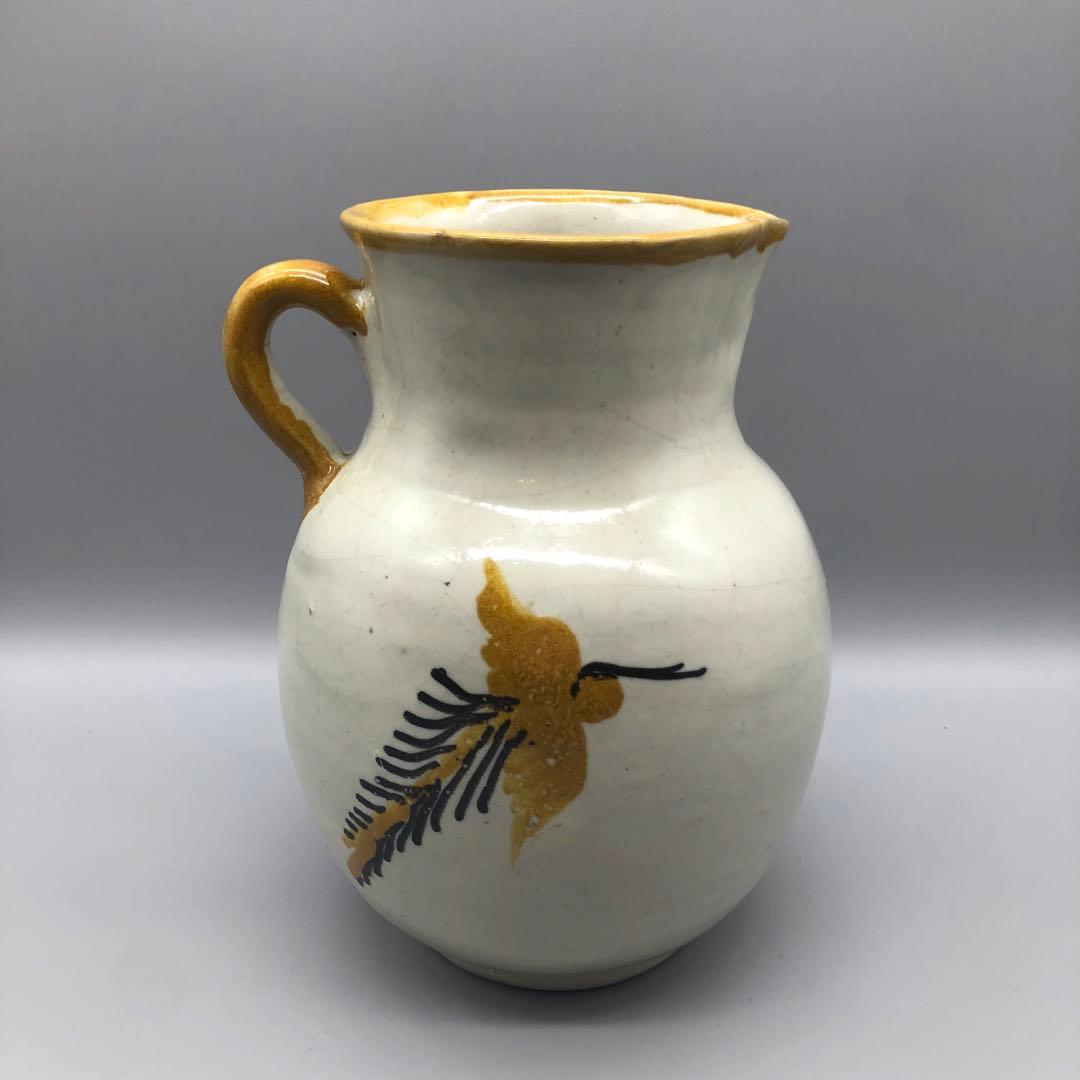 メキシコプエブラタラベラ焼ビンテージ陶器伝統工芸バード鳥デキャンタ水差し