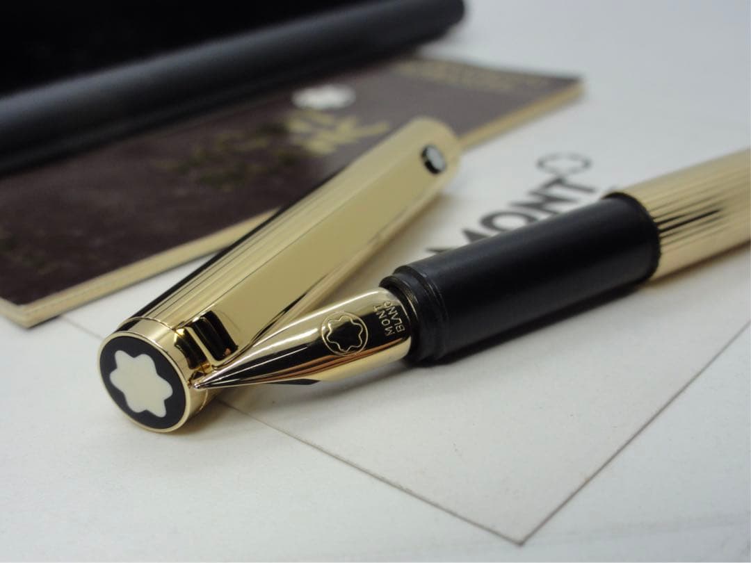 ※未使用に近い保管品！稀少度の高い総金張りSライン最高峰No2147★モンブラン