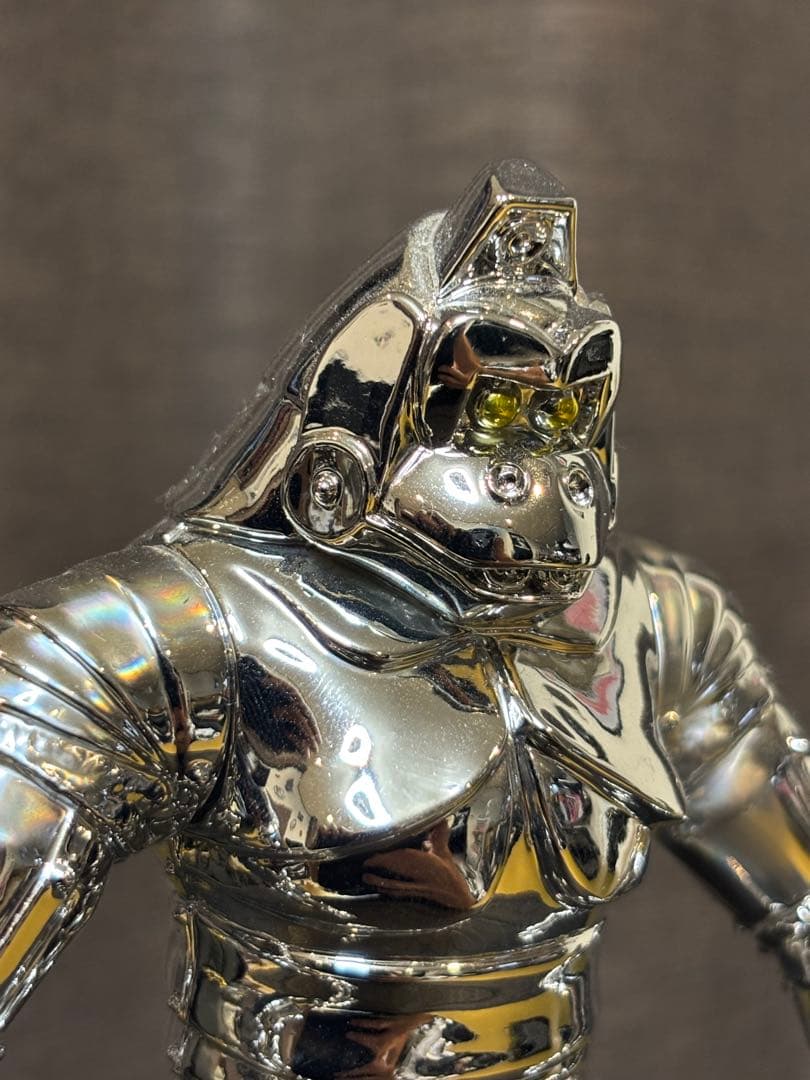 メカニコング 鏡面クロームメッキ仕様 ソフビ フィギュア オマケ付き