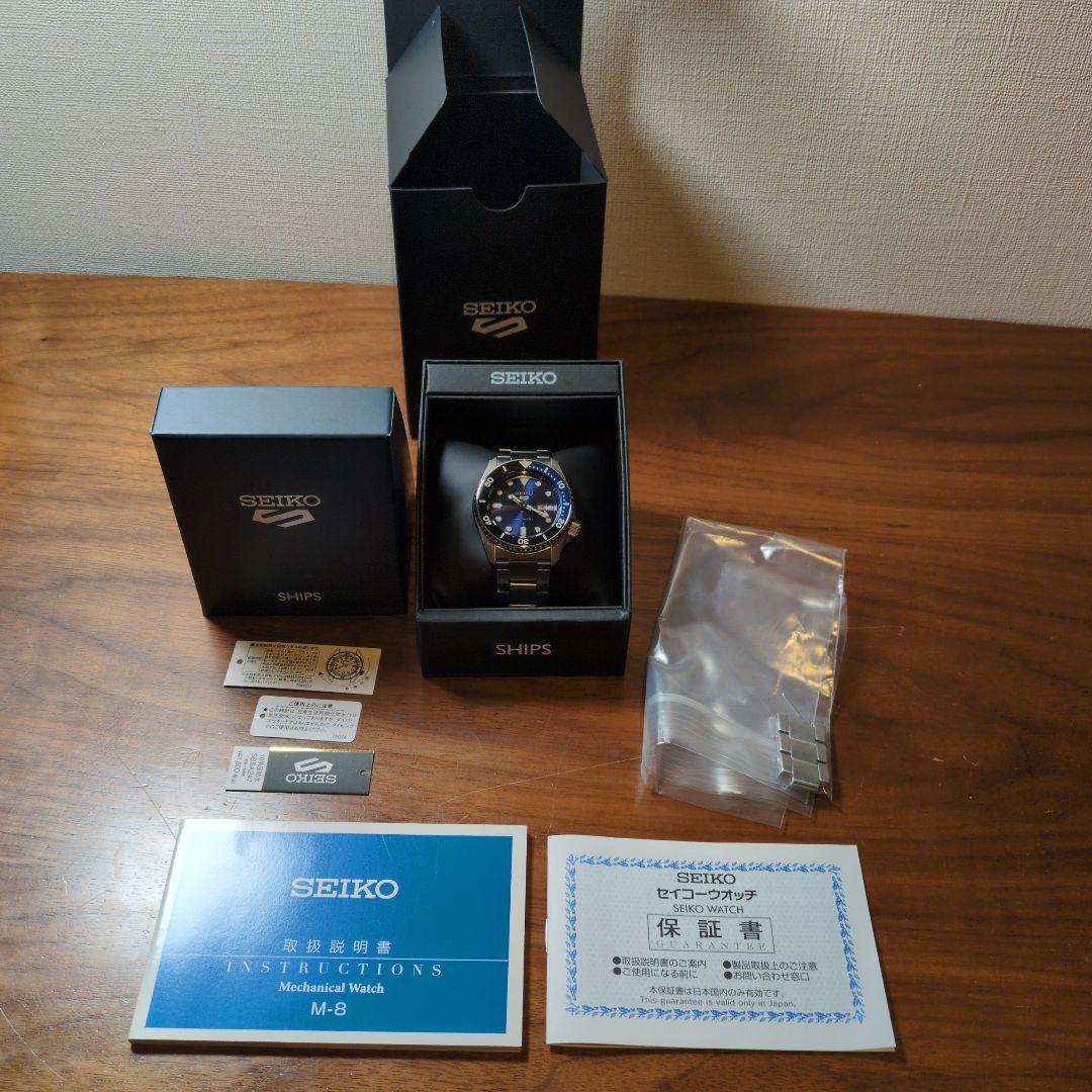 SEIKO 5スポーツ SBSA247 ネイビー 　SHIPS別注