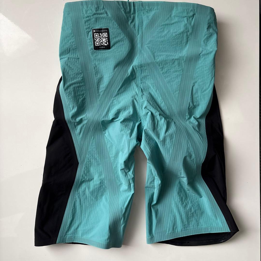 Mizuno 競泳水着 ブラック/ターコイズ