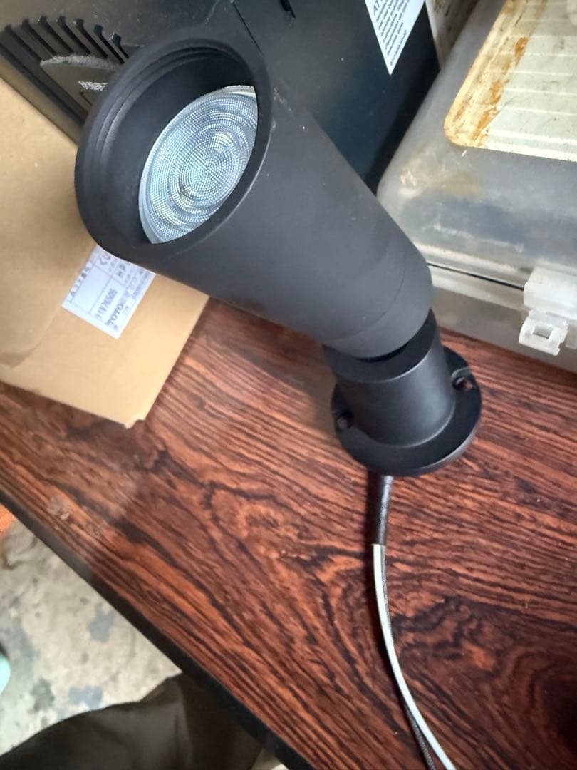 4個セット　ブラック スポットライト LEDランプ付き