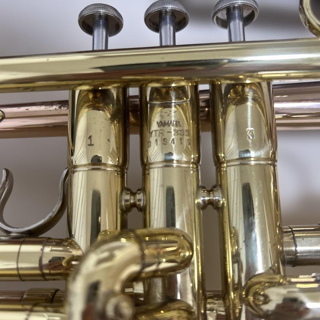 希少✨YAMAHA トランペット　YTR-333 赤ベル ハードケース付き 名機