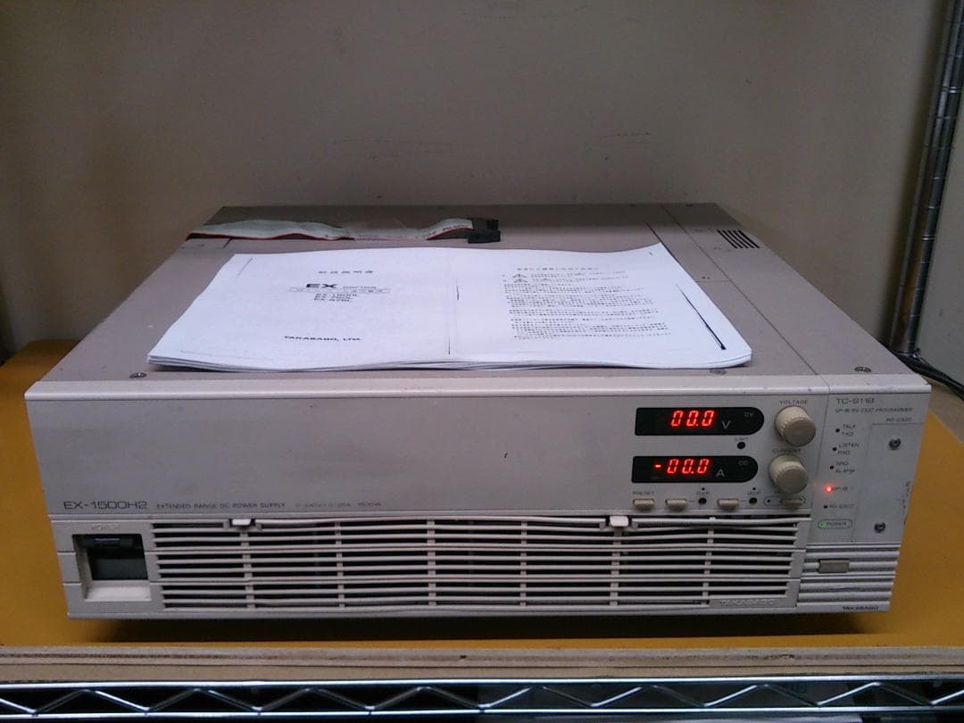 動作確認済　直流安定化電源 ズーム電源　高砂 EX-1500H2　240V25A