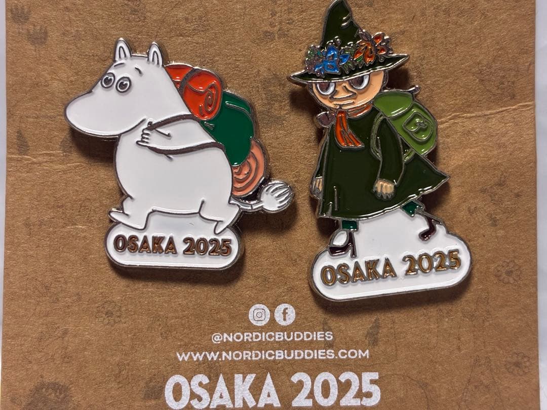 【万博北欧館限定】ムーミンピンバッジ┼スナフキンピンバッジ★ノルディクサークル