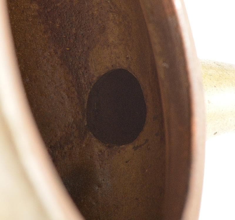 中国　 茶葉末釉　急須　茶壷　 金継ぎ直し　M　R4778