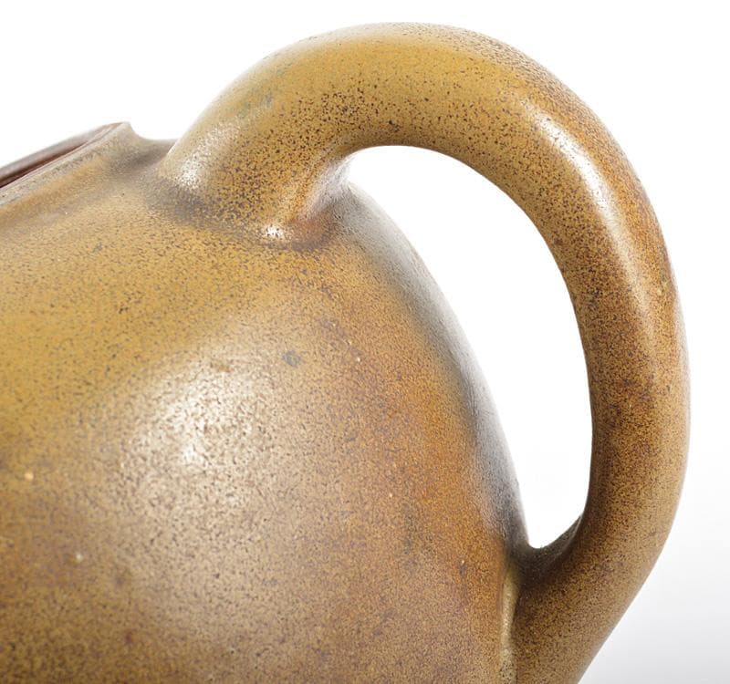 中国　 茶葉末釉　急須　茶壷　 金継ぎ直し　M　R4778