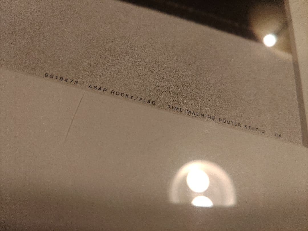 激レア　ASAP ROCKY エイサップロッキー UK 大型　アートフレーム