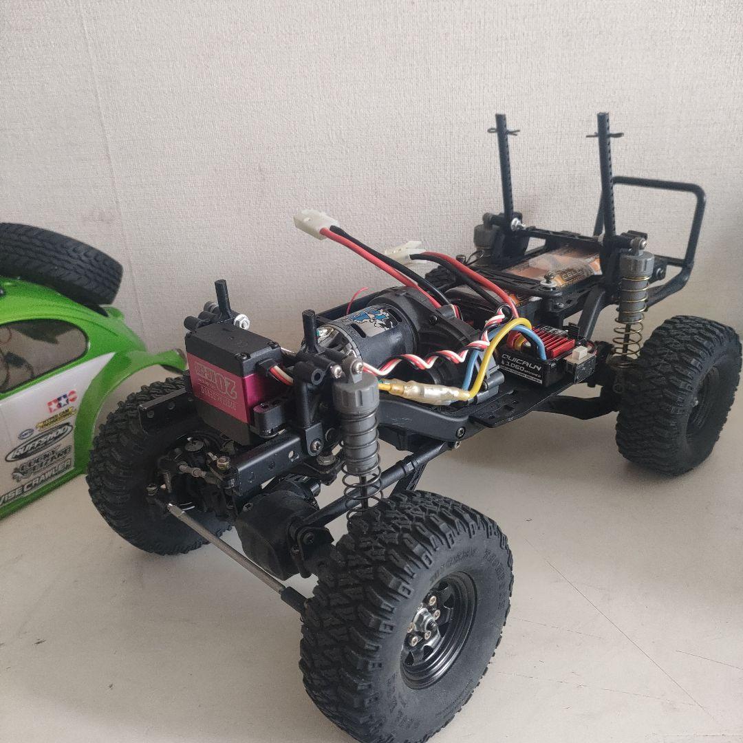 タミヤ1/10RC CC-02シャーシフルセット、 ビートルボディLED付き