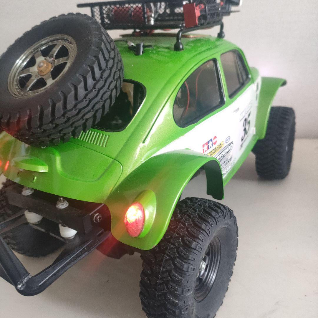 タミヤ1/10RC CC-02シャーシフルセット、 ビートルボディLED付き