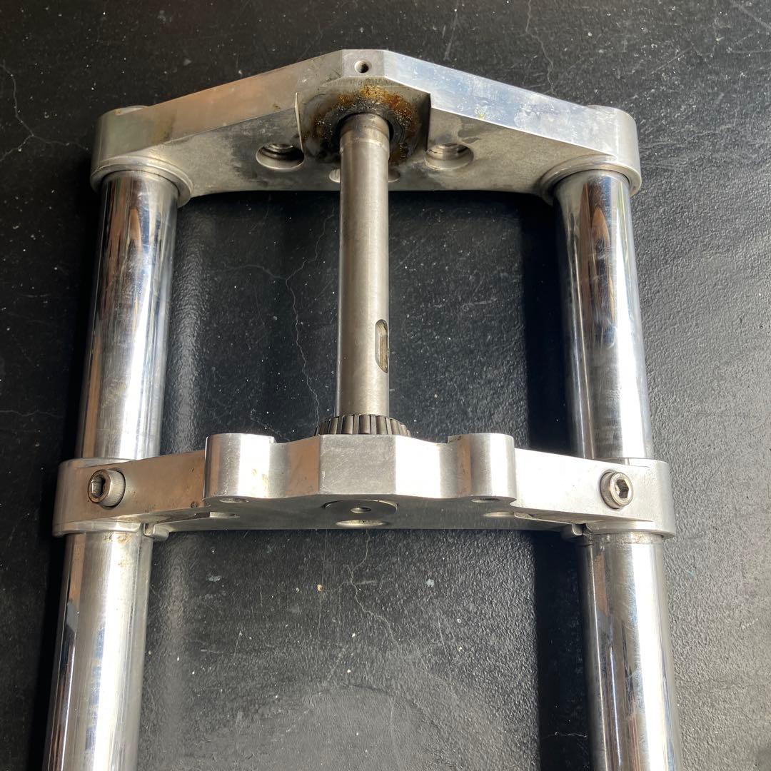 ショベルヘッド41パイ　レイク付きフロントフォーク