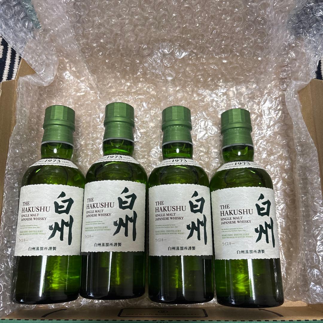 白州 ジャパニーズウイスキー 180ml 4本セット