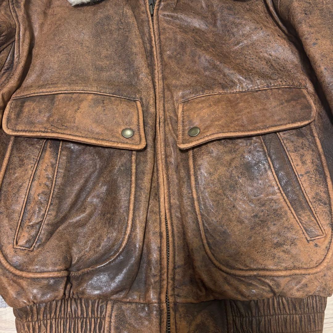 【かみさん】SubUrban A-2フライトジャケット　ブラウン　M