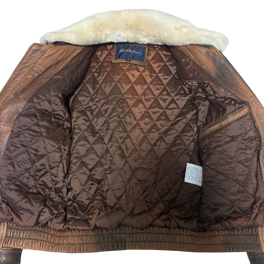 【かみさん】SubUrban A-2フライトジャケット　ブラウン　M