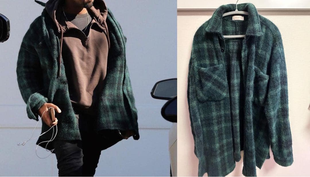 Faith Connexion オーバーサイズチェックシャツ　ウールコート