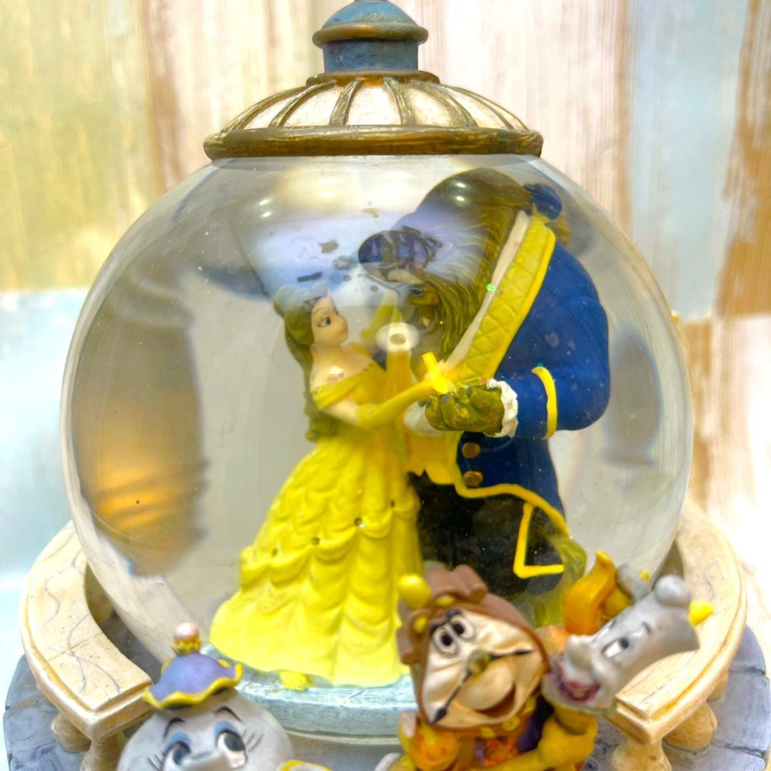美女と野獣 ベル ルミエール ポット婦人 スノーグローブ フィギュア