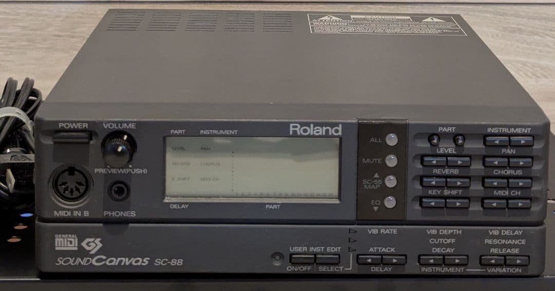 Roland SC-88 Sound Canvas MIDI音源モジュール