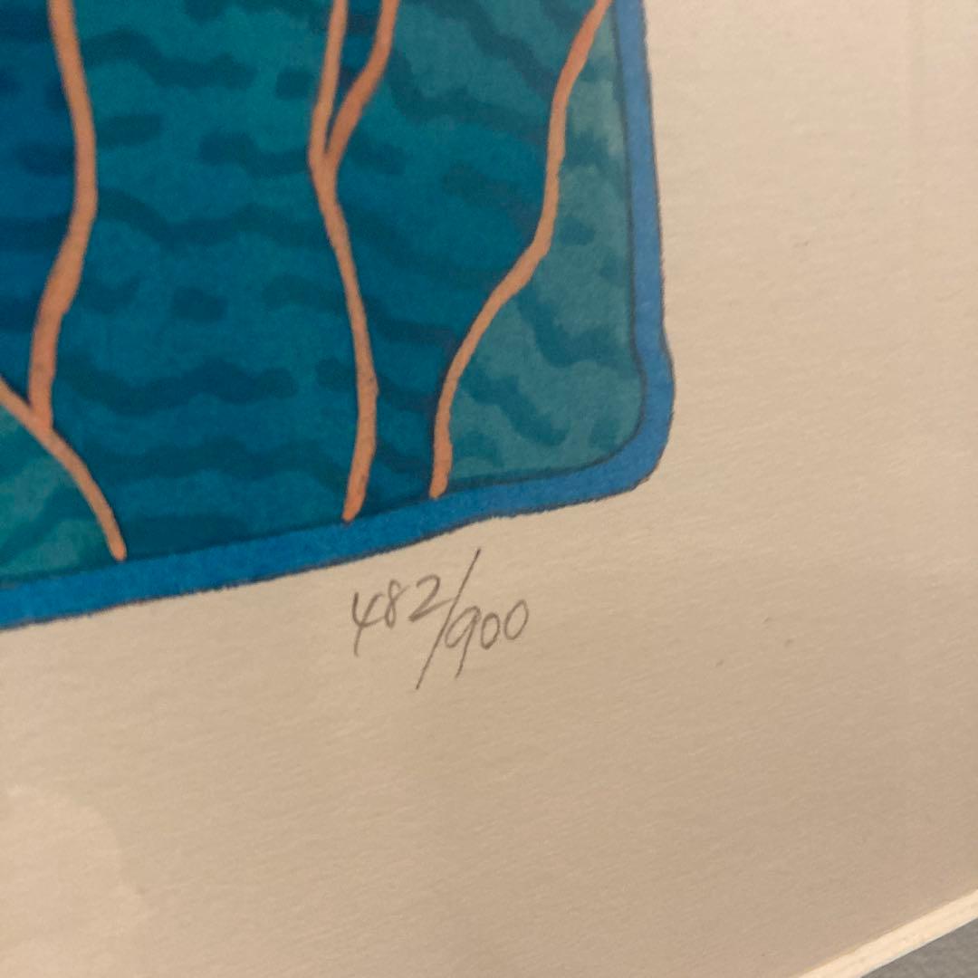 ジョアンフックJ. Allen Hood 鳥と植物の【額込】