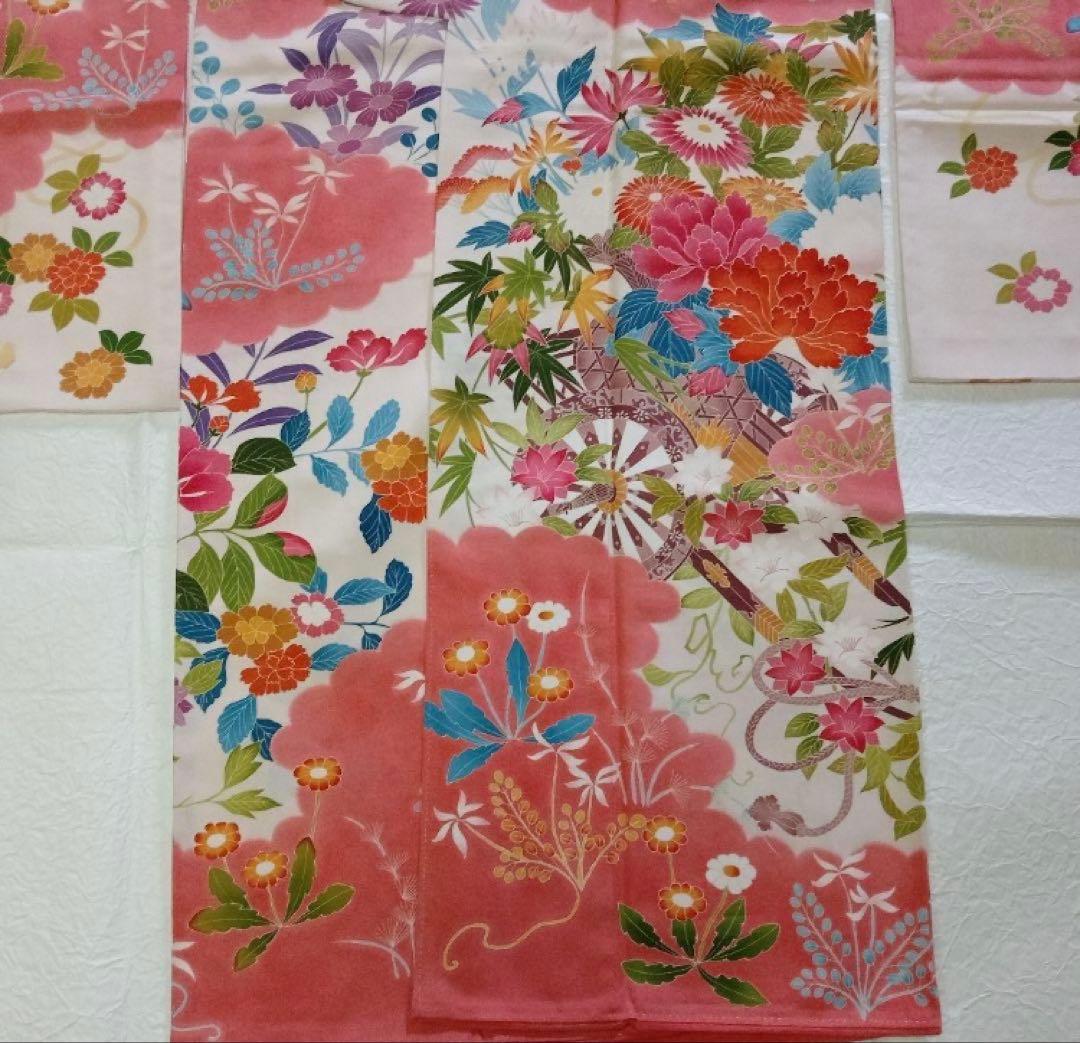 一級技能士手縫いの加賀友禅の振袖