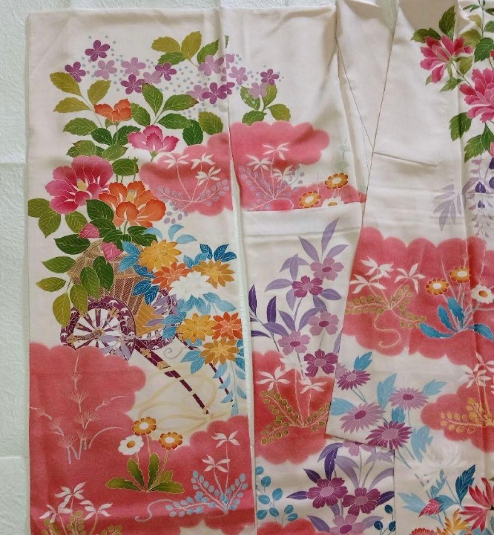 一級技能士手縫いの加賀友禅の振袖