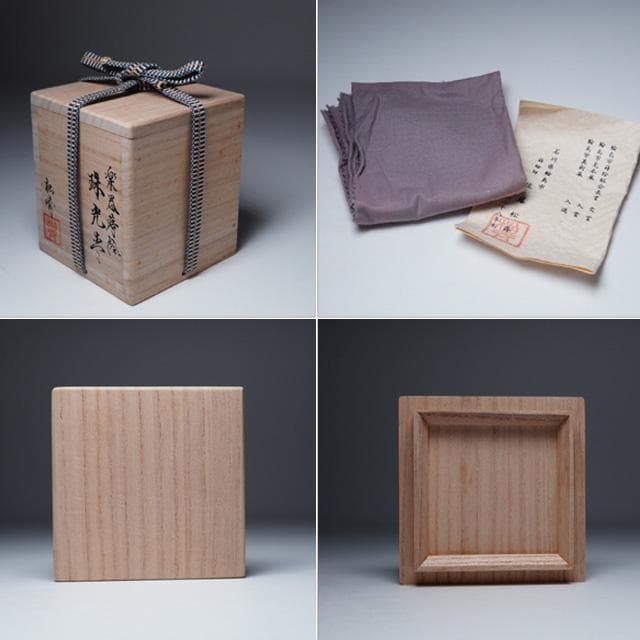 佐藤松斎　楽器蒔絵珠光棗　共箱　茶道具　茶器　輪島塗蒔絵師