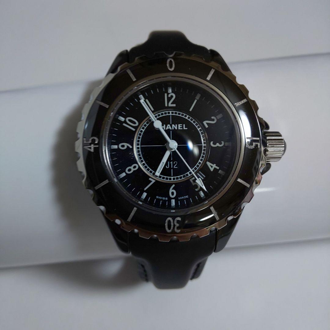 【激レア】CHANEL　シャネル　J12　レザーベルト　革ベルト　33mm