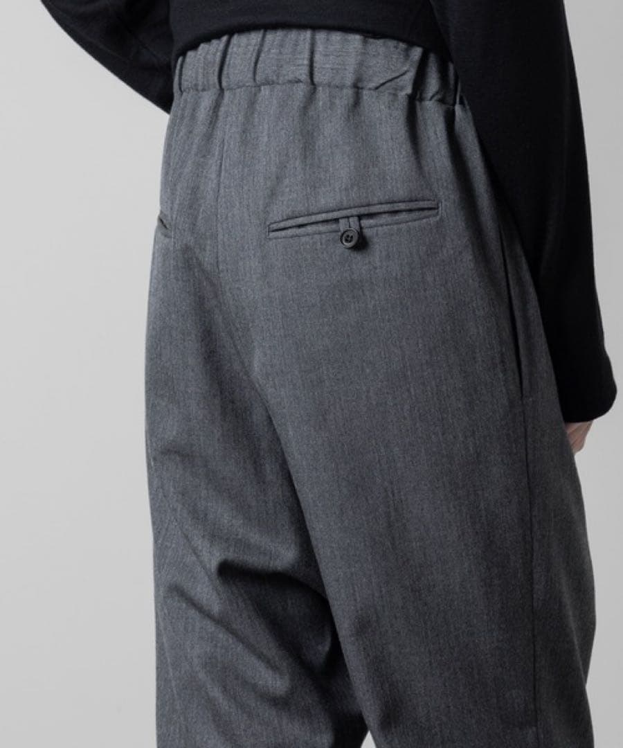 ato アトウ サルエルパンツ クラシックウール グレー 46